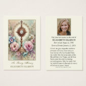 カトリック葬儀メモリアル聖体拝領祈りの言葉カード (正面&裏面)