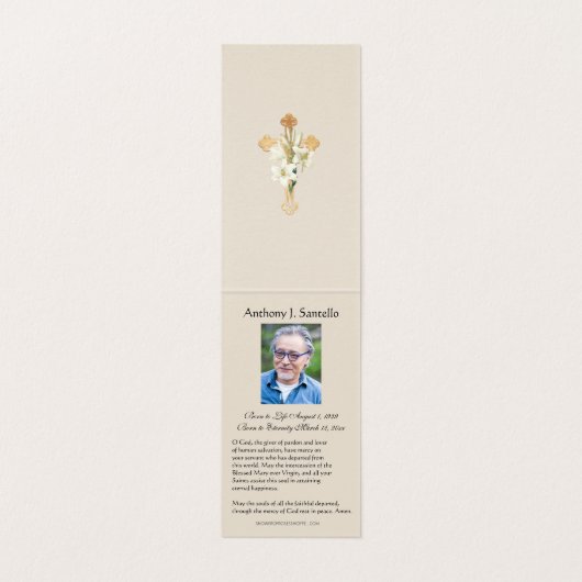 カトリック葬儀ユーチャーリスト祈りの言葉神聖カード 名刺 (内部フラット)