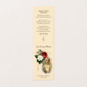 カトリック葬儀ヴァージンメアリー祈りの言葉神聖カード 名刺 (外部フラット)