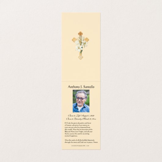 カトリック葬儀ヴァージンメアリー祈りの言葉神聖カード 名刺 (内部フラット)