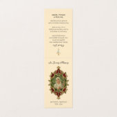 カトリック葬儀ヴァージンメアリー祈りの言葉神聖カード 名刺 (外部フラット)