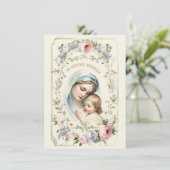 カトリック葬儀写真記念祈りの言葉 案内状 (スタンド正面)