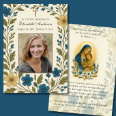 カトリック葬儀写真記念祈りの言葉 案内状