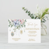 カトリック葬儀悔やみや弔慰弔問メアリー サンキューカード (スタンド正面)