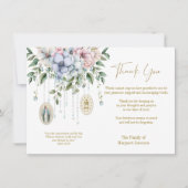 カトリック葬儀悔やみや弔慰弔問メアリー サンキューカード (正面)