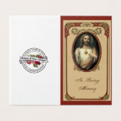 カトリック葬儀悔やみや弔慰祈りの言葉聖札 (外部フラット)