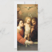 カトリック葬儀悔やみや弔慰神聖な家族カード カード (裏面)