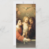 カトリック葬儀悔やみや弔慰聖家族 カード (裏面)