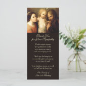 カトリック葬儀悔やみや弔慰聖家族 カード (スタンド正面)