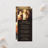 カトリック葬儀悔やみや弔慰聖家族 カード (正面/裏面インサイチュ)