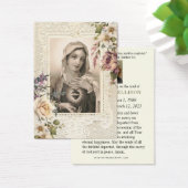 カトリック葬儀祈りの言葉カードフローラヴァージンメアリー (デスク)