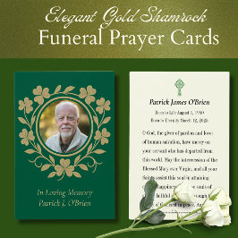 カトリック葬儀祈りの言葉メモリアルシャムロックアイリッシュ