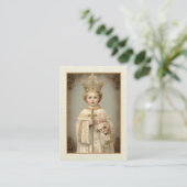 カトリック葬儀祈りの言葉乳児プラハ・イエス エンクロージャーカード (スタンド正面)