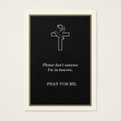 カトリック葬儀祈りの言葉記念悔やみや弔慰 (正面)