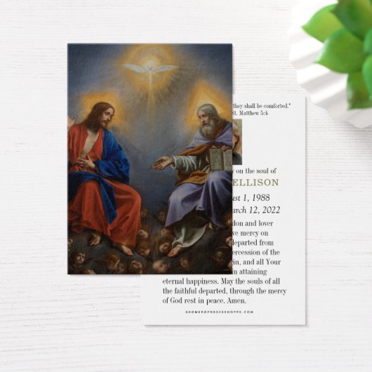 カトリック葬儀祈りの言葉記念祈りの言葉カード (デスク)