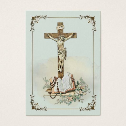カトリック葬儀祈りの言葉記念祈りの言葉カード (正面)