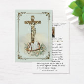 カトリック葬儀祈りの言葉記念祈りの言葉カード (デスク)