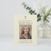 カトリック葬儀聖ヨセフ宗教祈りの言葉  案内状 (スタンド正面)