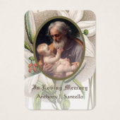 カトリック葬儀聖ヨセフ祈りの言葉聖札 (正面)