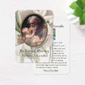 カトリック葬儀聖ヨセフ祈りの言葉聖札 (デスク)