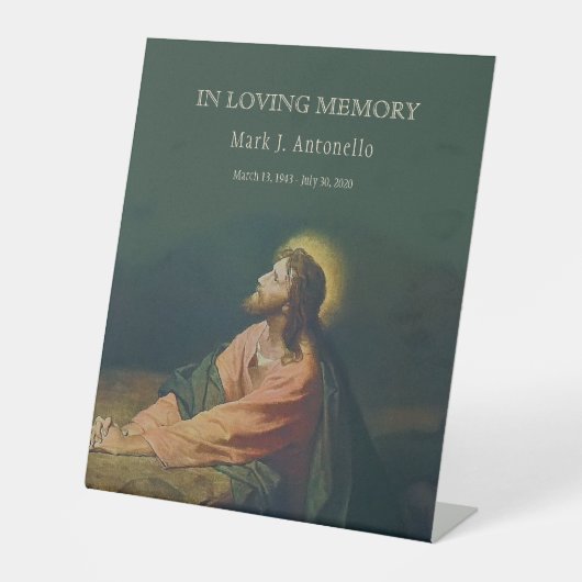 カトリック葬儀記念お祝い 台座サイン (正面)