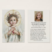 カトリック葬儀記念イエス祈りの言葉カード (正面&裏面)