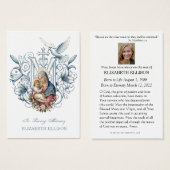 カトリック葬儀記念メリーイエス祈りの言葉カード (正面&裏面)