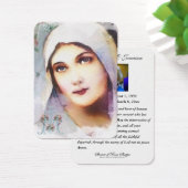 カトリック葬儀記念ヴァージンメリーホリーカード (デスク)