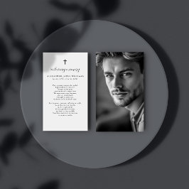 カトリック葬儀記念写真祈りの言葉カード