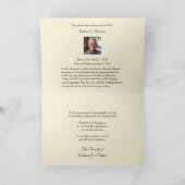 カトリック葬儀記念写真祈りの言葉 サンキューカード (内部)