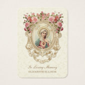 カトリック葬儀記念悔やみや弔慰祈りの言葉カード (正面)