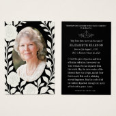 カトリック葬儀記念碑 | ホワイトローゼス祈りの言葉 (正面&裏面)