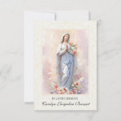 カトリック葬儀記念祈りの言葉カード 出欠カード (正面)