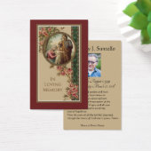 カトリック葬儀記念祈りの言葉神聖カード (デスク)