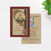 カトリック葬儀記念祈りの言葉神聖カード (デスク)