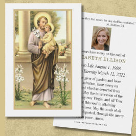 カトリック葬儀記念祈りの言葉聖ヨセフ