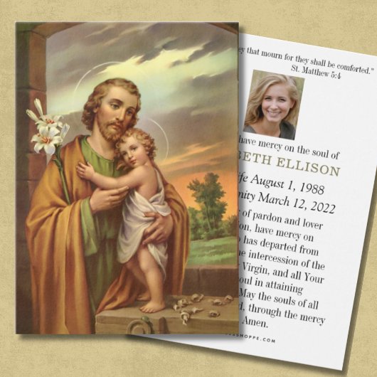 カトリック葬儀記念祈りの言葉聖ヨセフ