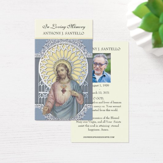 カトリック葬儀記念祈りの言葉聖書印 (デスク)