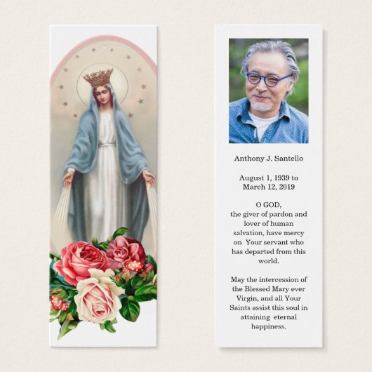 カトリック葬儀記念祈りの言葉聖書印 (正面&裏面)