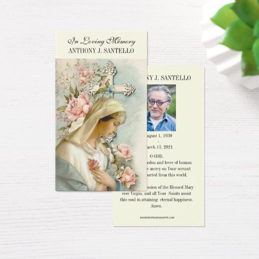 カトリック葬儀記念祈りの言葉聖書印 (デスク)