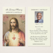 カトリック葬儀記念祈りの言葉聖書印 (正面&裏面)