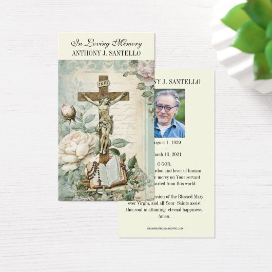 カトリック葬儀記念祈りの言葉聖書印 (デスク)