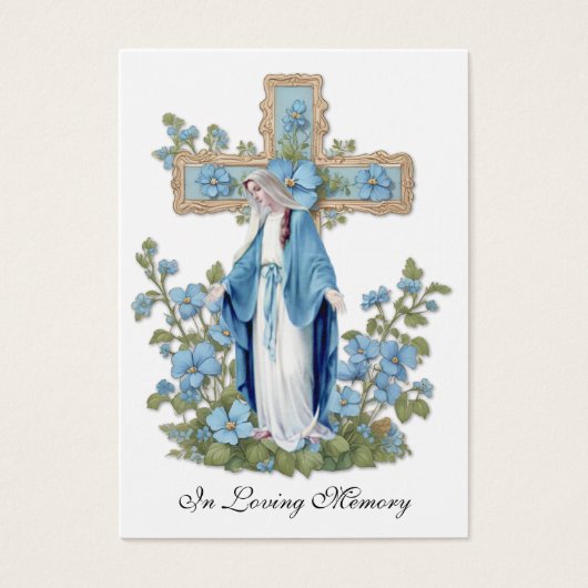 カトリック葬儀記念祈りの言葉聖札 (正面)