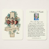 カトリック葬儀記念祈りの言葉聖札 (正面&裏面)