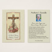 カトリック葬儀記念祈りの言葉聖札 (正面&裏面)