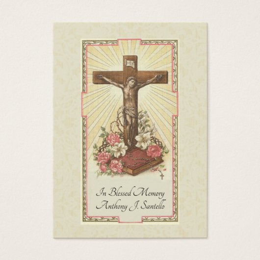 カトリック葬儀記念祈りの言葉聖札 (正面)