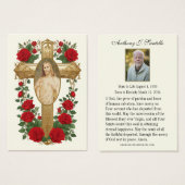 カトリック葬儀記念祈りの言葉聖札 (正面&裏面)