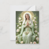 カトリック葬儀記念祈りの言葉聖札 ノートカード (正面)