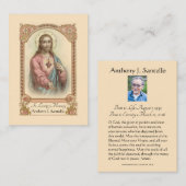 カトリック葬儀記念祈りの言葉聖札 プレイスカード (正面/裏面)