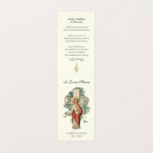 カトリック葬儀記念祈りの言葉聖札 名刺 (外部フラット)